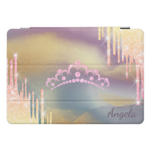 Tiara Glitter Drips Colorful iPad Pro Cover