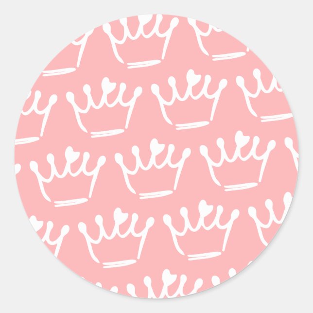 Tiara Illustrations Classic Round Sticker (Front)