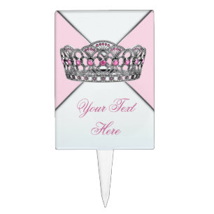 Tiara Pink Princess Cake Topper
