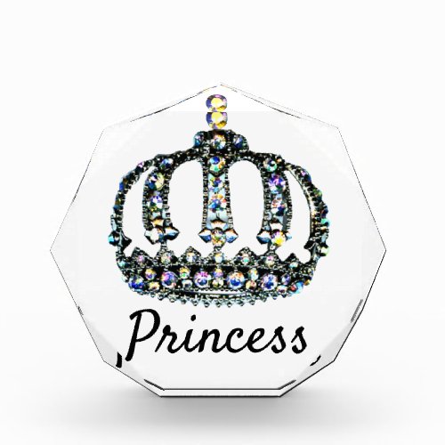 Tiara Princess Acrylic Gem Award