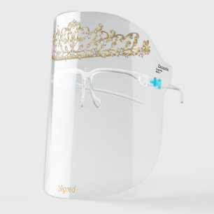 Tiara Princess Crown Face Shield Custom Name