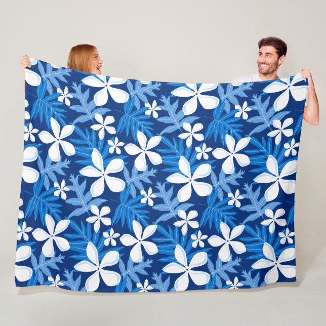 TIARE (BLUE) Fleece Blanket (In Situ)