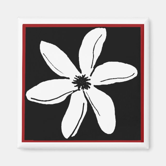 Tiare flower magnet (Front)