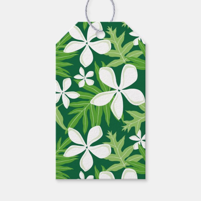 TIARE (GREEN) GIFT TAGS (Front)