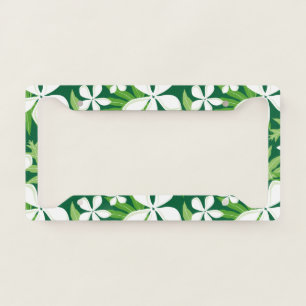 TIARE (GREEN) LICENSE PLATE FRAME