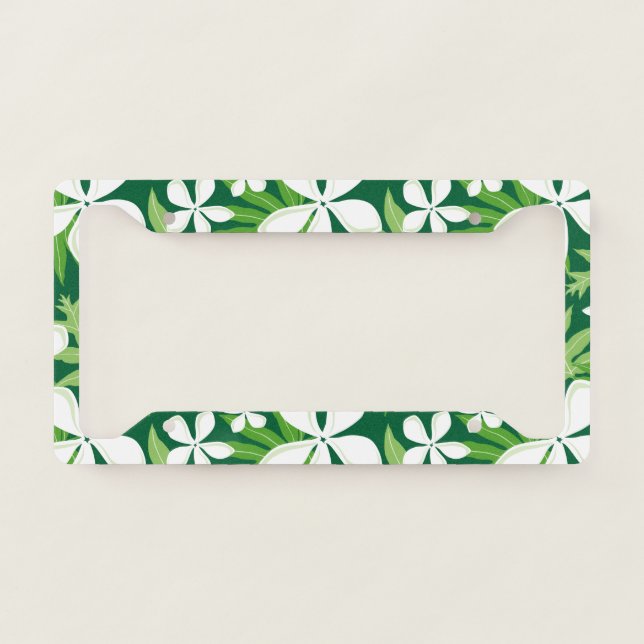 TIARE (GREEN) LICENSE PLATE FRAME (Front)