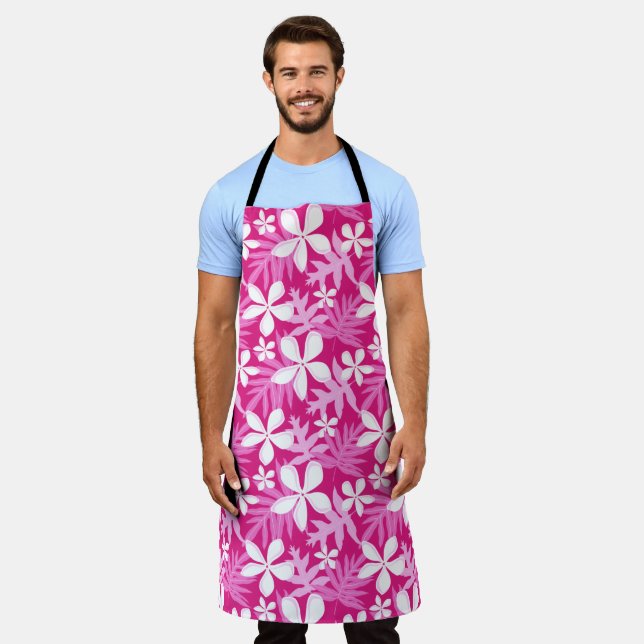 TIARE (HOT PINK) APRON (Worn)