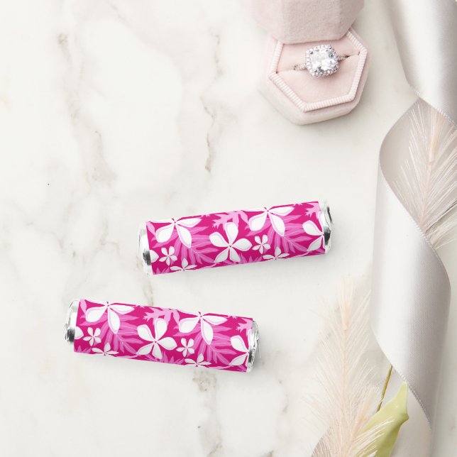 TIARE (HOT PINK) BREATH SAVERS® MINTS (Wedding)
