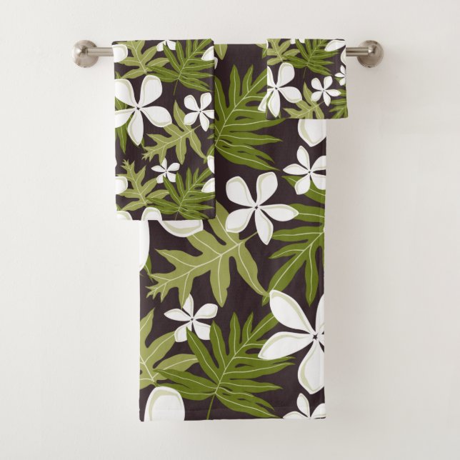 TIARE (OLIVE) BATH TOWEL SET (Insitu)