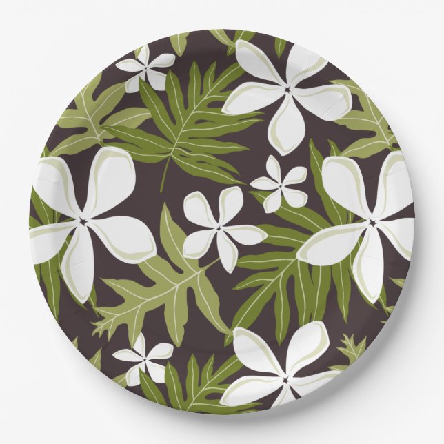 TIARE (OLIVE COMBO) PAPER PLATES (Front)