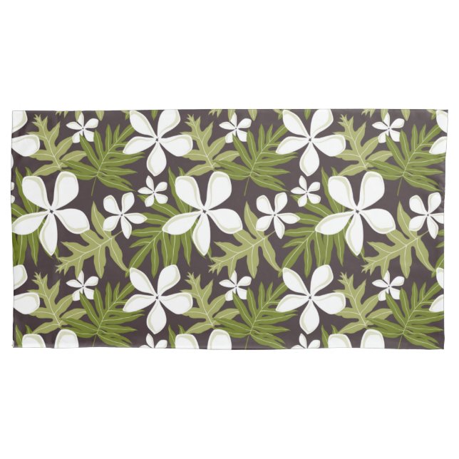 TIARE (OLIVE COMBO) PILLOW CASE (Front-Left)