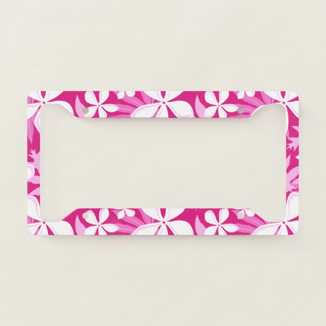 TIARE (PINK) LICENSE PLATE FRAME (Front)