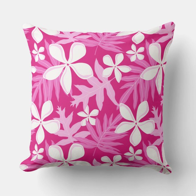 TIARE (PINK) THROW PILLOW (Front)