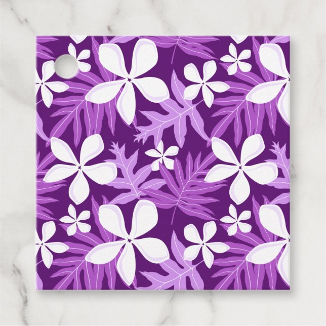 TIARE (PURPLE) FAVOR TAGS (Front)