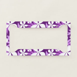 TIARE (PURPLE) LICENSE PLATE FRAME