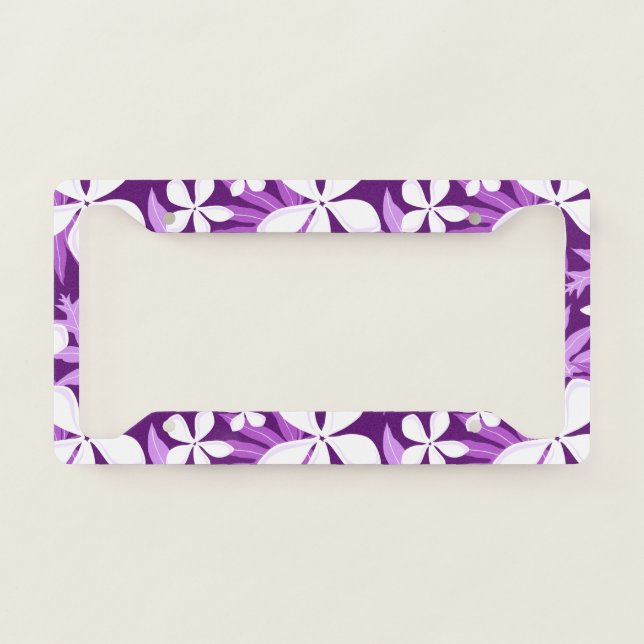 TIARE (PURPLE) LICENSE PLATE FRAME (Front)