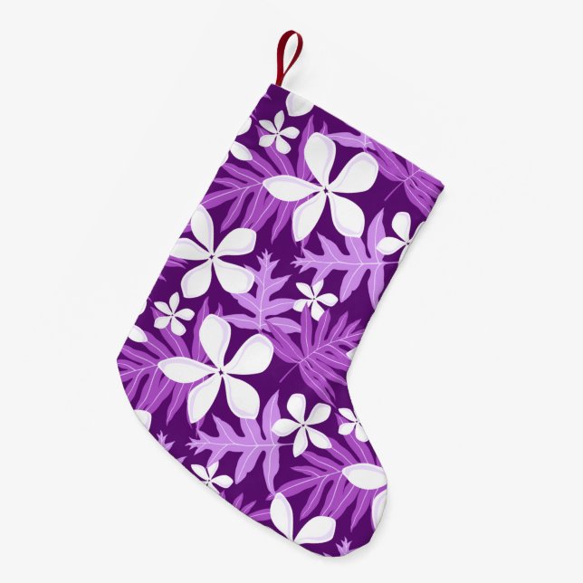 TIARE (PURPLE) SMALL CHRISTMAS STOCKING (Front (Hanging))