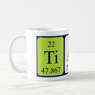 Tiarra periodic table name mug