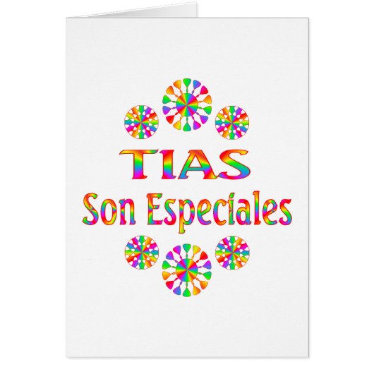 Tias Son Especiales Cards (Front)