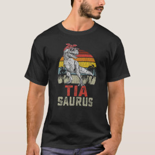 Tiasaurus Rex Dinosaur Tia Saurus Family Matching T-Shirt