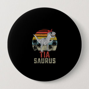 Tiasaurus T Rex Dinosaur Family Matching Button