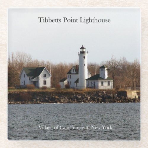 Tibbetts Point Lighthouse glass coasters