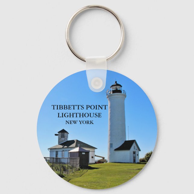 Tibbetts Point Lighthouse, New York Keychain (Front)