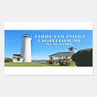Tibbetts Point Lighthouse, New York Rectangular Sticker
