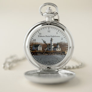 Tibbetts Point Lighthouse Pocket Watch