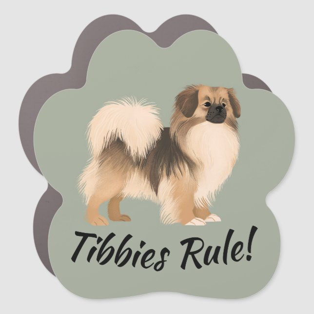 Tibbies Rule! Bumper Sticker Car Magnet (Front)