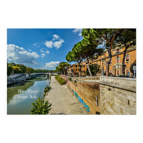 Tiber River Rome Italy Poster