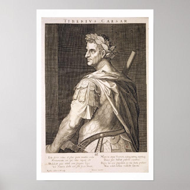Tiberius Caesar (10 BC - 54 AD) Emperor of Rome 14 Poster (Front)