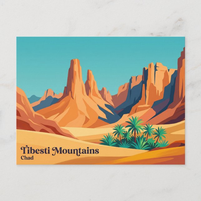 Tibesti Mountains Chad Postcard (Front)