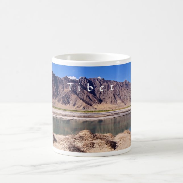Tibet - Brahmaputra river Coffee Mug (Center)