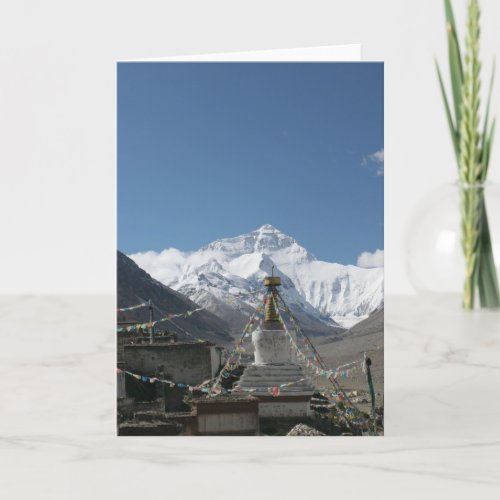 Tibet Everest  Tibet Photo Card