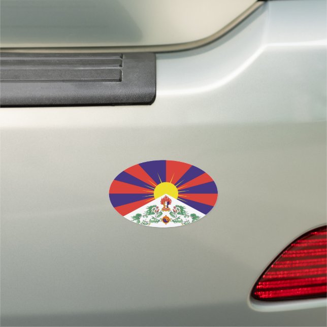 tibet flag car magnet (In Situ)