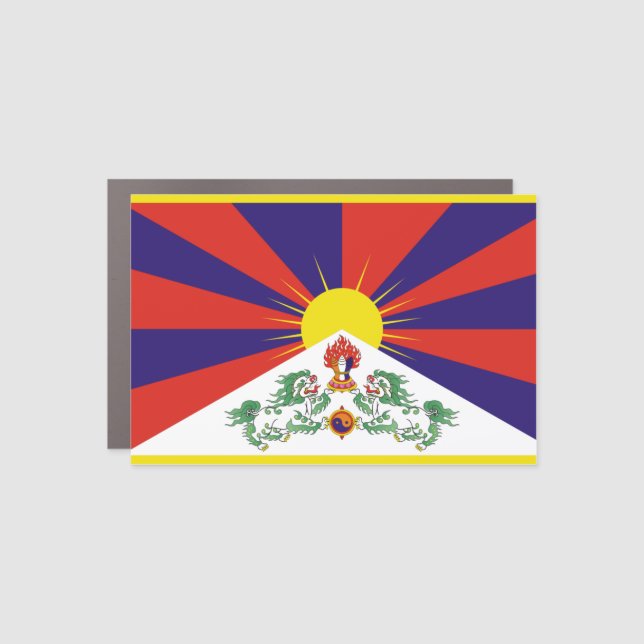 tibet flag car magnet (Front)