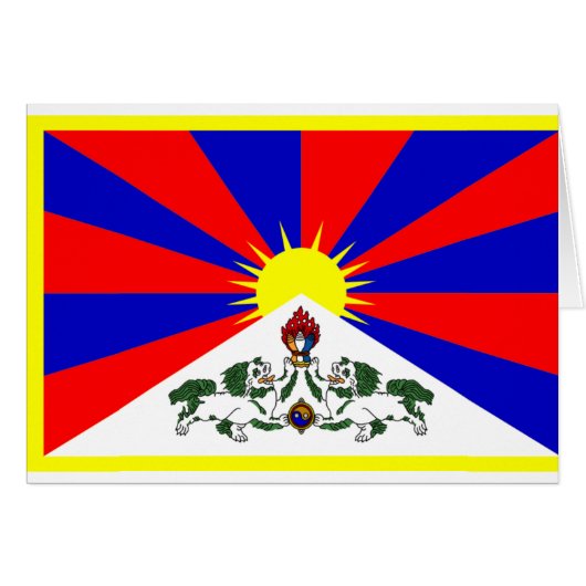 Tibet Flag Cards (Front Horizontal)