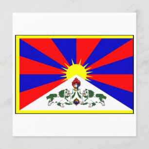 Tibet Flag Invitation