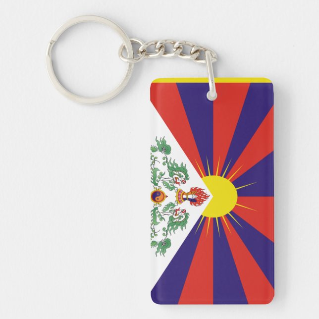 Tibet flag keychain (Front)