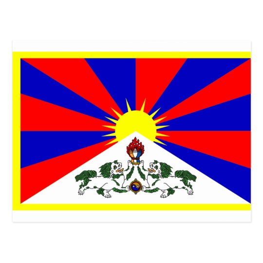 Tibet Flag Postcard