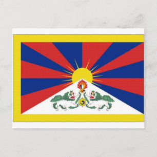 Tibet Flag Postcard