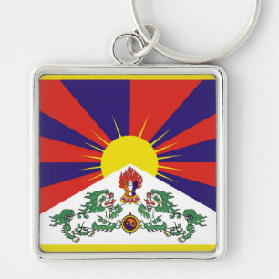 Tibet flag - Snow Lion Flag Keychain