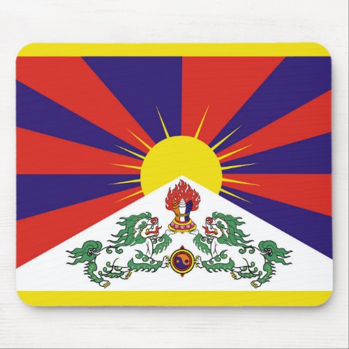 Tibet flag _ Snow Lion Flag Mouse Pad