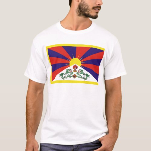 Tibet flag _ Snow Lion Flag T_Shirt