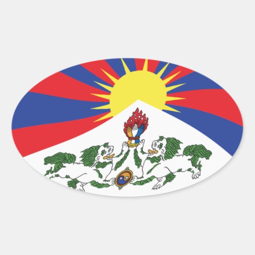 Tibet Flag Sticker