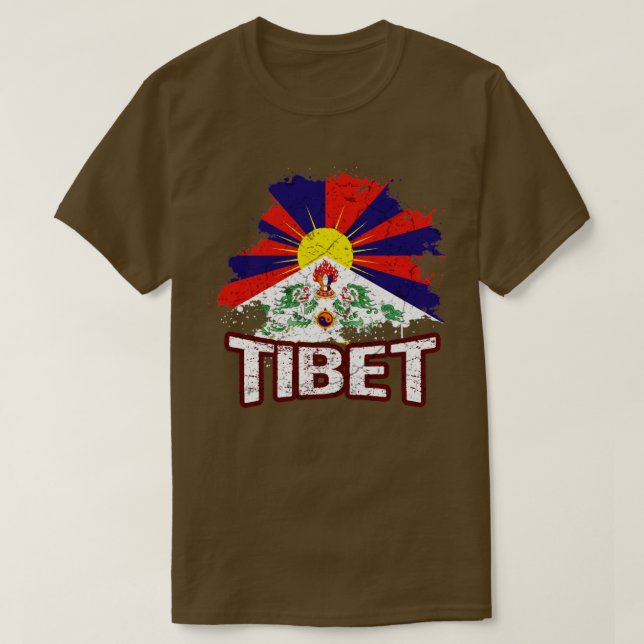 Tibet flag T-Shirt (Design Front)