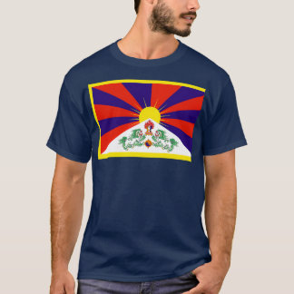 Tibet Flag Tibetan Free Tibet Himalaya Buddhism T-Shirt