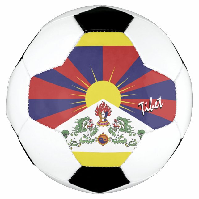 Tibet Football & Tibetan Flag / Sport Soccer Ball (Front)