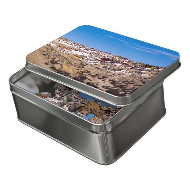 Tibet - Ganden Buddhist Monastery Jigsaw Puzzle (Lid Open)